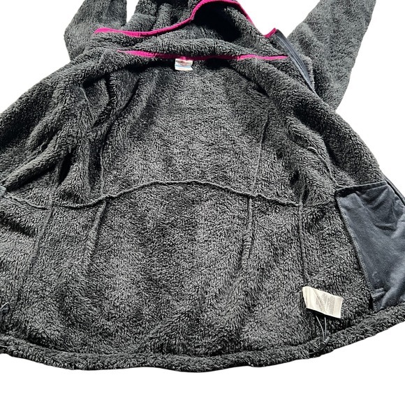 Columbia Cozy Cove Jacket Womens Size M Gray Purple Hoodie Velour Plush Soft - Picture 9 of 14
